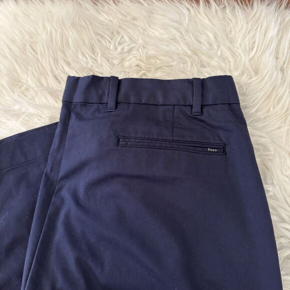 Polo Golf Ralph Lauren Men’s 42x30 Golf Tailored Fit Navy Blue Chino Pants Khaki - Picture 8 of 9